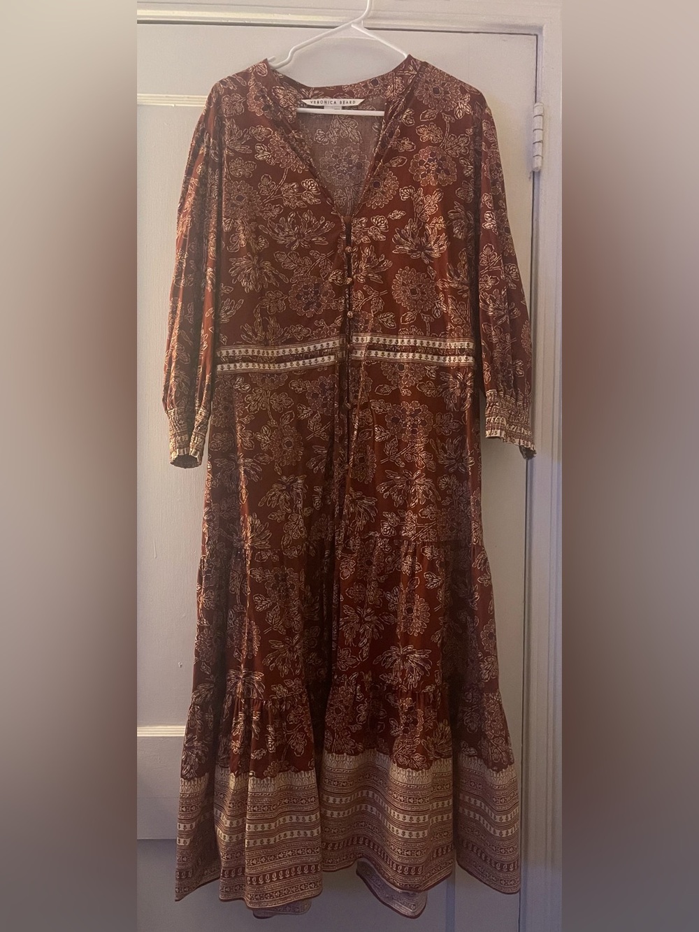 Veronica Beard Swedie Midi Dress, Size 14 - Picture 9 of 9